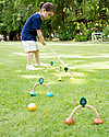 PlanToys Set del Croquet per Bambini - Divertimento per 2 Giocatori! Giochi da Esterno_