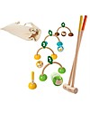 PlanToys Set del Croquet per Bambini - Divertimento per 2 Giocatori! Giochi da Esterno_