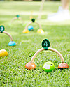 PlanToys Set del Croquet per Bambini - Divertimento per 2 Giocatori! Giochi da Esterno_