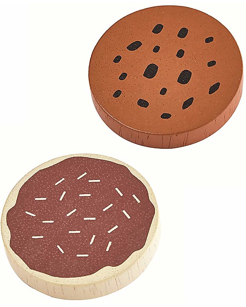 PlanToys Set di Alzatina con Dolci in Legno - Incoraggia la collaborazione Cibo Giocattolo