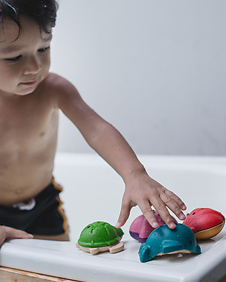 PlanToys Set di Animali Marini - Gioco da Bagno Ecosostenibile Giochi Bagno
