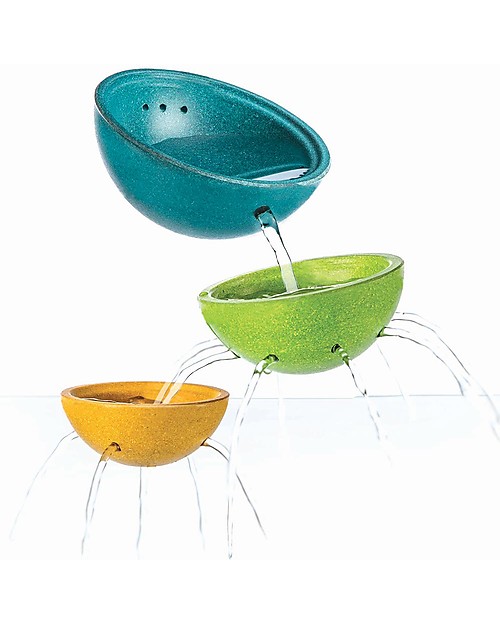 PlanToys Set di Fontanelle, 13x13x5,8 cm - Gioco da Bagno Eco-Sostenibile! Giochi da Spiaggia