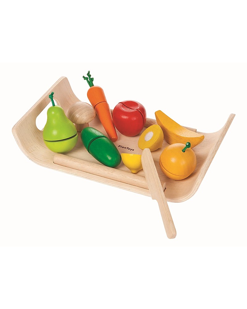 Frutta e verdura in legno da tagliare - Djeco - Brickone