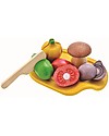 PlanToys Set di Verdura Assortita in Legno - Ecologico e Divertente! Cibo Giocattolo
