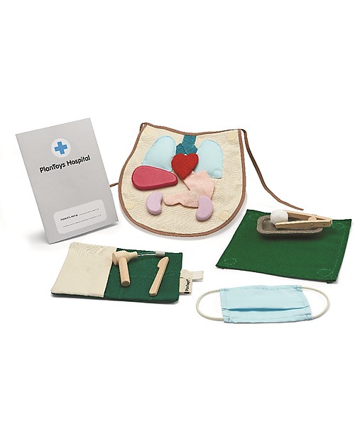 PlanToys Set Gioco Educativo Chirurgo - Impara come funziona il corpo umano! Giochi STEM