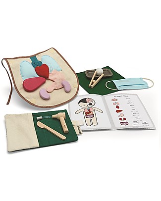 PlanToys Set Gioco Educativo Chirurgo - Impara come funziona il corpo umano! Giochi STEM