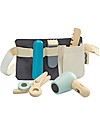 PlanToys Set Gioco in Legno Borsa da Parrucchiere Far finta di
