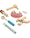 PlanToys Set Gioco in Legno Borsa del Dentista Far finta di