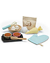 PlanToys Set Gioco in Legno Cupcakes - Divertente ed ecologico! Cibo Giocattolo