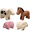 PlanToys Set Gioco in Legno Fattoria - Dai 12 mesi - Divertente ed ecologico! Animali in Legno