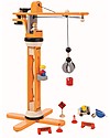 PlanToys Set Gioco in Legno Gru - Diverte e stimola la fantasia Attrezzi in Legno