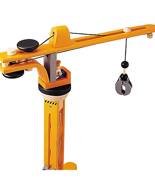 PlanToys Set Gioco in Legno Gru - Diverte e stimola la fantasia Attrezzi in Legno