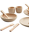 PlanToys Set Gioco in Legno Servizio da Tavola - Diverte ed educa! Cucine Giocattolo