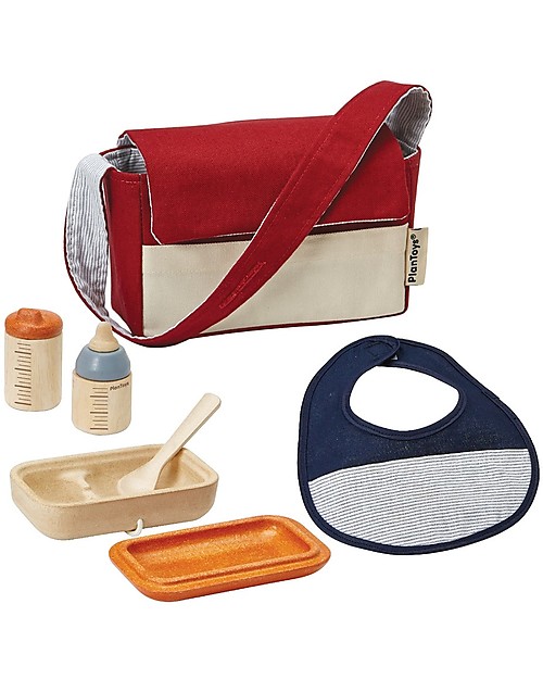 PlanToys Set per la Pappa Bambola - Stimola il Senso di Responsabilità Cucine Giocattolo