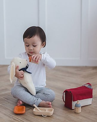 PlanToys Set per la Pappa Bambola - Stimola il Senso di Responsabilità Cucine Giocattolo