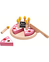 PlanToys Set Torta in Legno - Ecologico e Divertente! Cibo Giocattolo