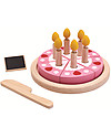 PlanToys Set Torta in Legno - Ecologico e Divertente! Cibo Giocattolo