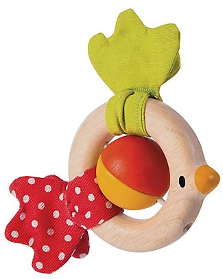 PlanToys Sonaglio Uccellino in Legno - Eco-friendly e divertente! Sonagli