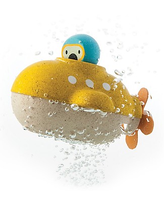 PlanToys Sottomarino in Legno - Ecologico e divertente! Giochi Bagno