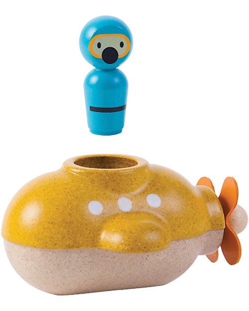 PlanToys Sottomarino in Legno - Ecologico e divertente! Giochi da Spiaggia