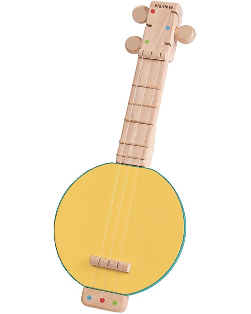 PlanToys Strumento Musicale Gioco Banjolele - Con 3 corde regolabili! Strumenti Musicali