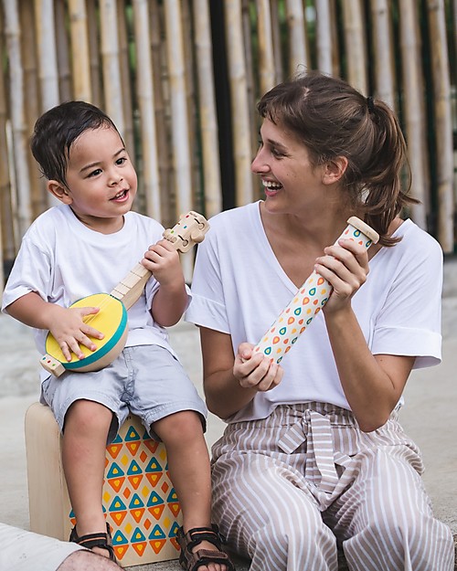 PlanToys Strumento Musicale Gioco Banjolele - Con 3 corde regolabili! Strumenti Musicali