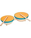 PlanToys Strumento Musicale Gioco, Tamburo Doppio Strumenti Musicali