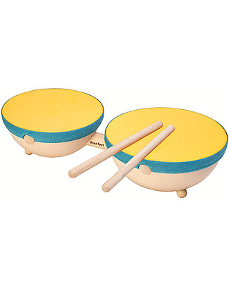 PlanToys Strumento Musicale Gioco, Tamburo Doppio Strumenti Musicali