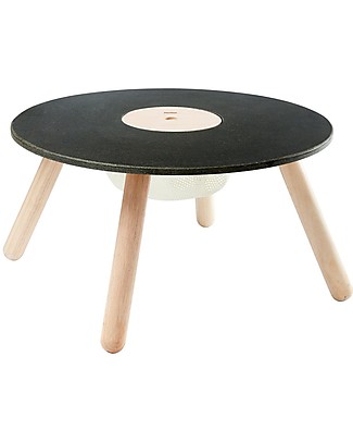 PlanToys Tavolo Lavagna Rotondo per Bimbi, 3-6 anni - Design ed ecologia! Tavoli