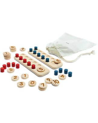 PlanToys Ten Frame - Collezione Unit Plus - Promuove il Pensiero Matematico a Ogni Età Giochi STEM