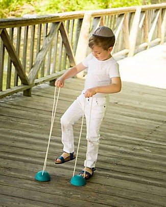 PlanToys Trampoli per Bambini in Legno - Apprendere l'Equilibrio Giochi Creativi