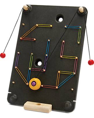 PlanToys Gioco da Tavolo Magnetico, Legno - Gioco di Strategia! unisex  (bambini)