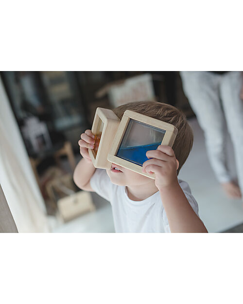 PlanToys Water Blocks - Scopri i Colori - Gioco in Legno 100% Sostenibile Costruzioni in Legno