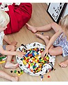 Play&Go Mini Sacco Portagiochi e Tappeto 2 in 1 in cotone - Spazio Contenitori Porta Giochi