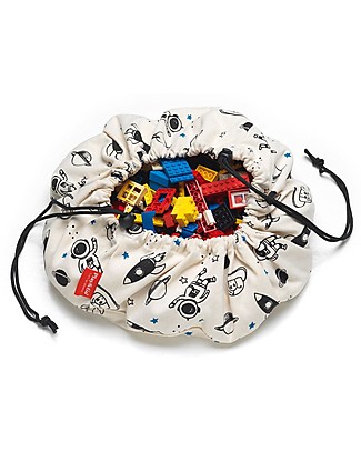 Play&Go Mini Sacco Portagiochi in cotone - Spazio Contenitori Porta Giochi