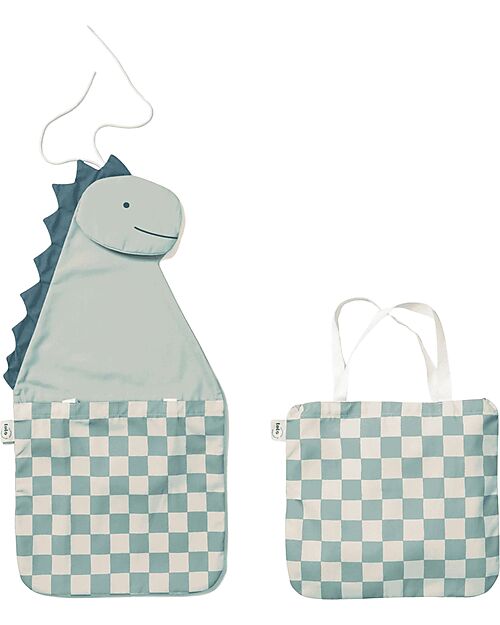 Play&Go Organizer da Parete e Borsa Tote - Dino Portaoggetti da Muro