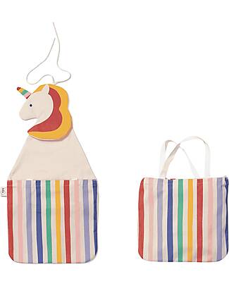 Play&Go Organizer da Parete e Borsa Tote - Unicorno Portaoggetti da Muro