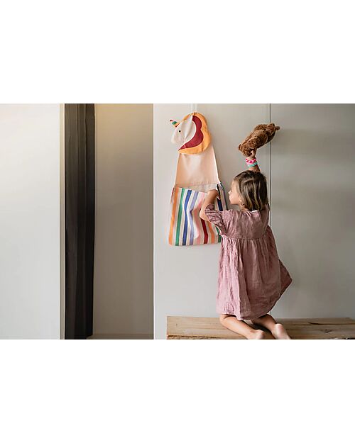 Play&Go Organizer da Parete e Borsa Tote - Unicorno Portaoggetti da Muro