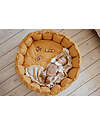 Play&Go Sacco Portagiochi Bloom - Tappeto Gioco Imbottito e Baby Nest 2 in 1 in 100% Cotone Bio - Chai Tea Mustard Tappeti Porta Gioco