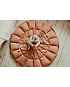 Play&Go Sacco Portagiochi Bloom - Tappeto Gioco Imbottito e Baby Nest 2 in 1 in 100% Cotone Bio - Tawny Brown Tappeti Porta Gioco