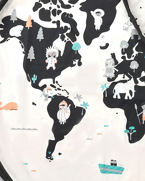 Play&Go Sacco Portagiochi e Tappeto 2 in 1 Double cotone - Mondo Tappeti Porta Gioco