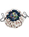Play&Go Sacco Portagiochi e Tappeto 2 in 1 Double cotone - Pista per le Macchine Tappeti Porta Gioco