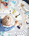 Play&Go Sacco Portagiochi e Tappeto 2 in 1 Double cotone - Pista per le Macchine Tappeti Porta Gioco
