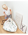 Play&Go Sacco Portagiochi e Tappeto 2 in 1 Double cotone - Treno e Orsetti Contenitori Porta Giochi