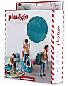 Play&Go Sacco Portagiochi e Tappeto 2 in 1 in cotone - Diamanti Azzurri Tappeti Porta Gioco