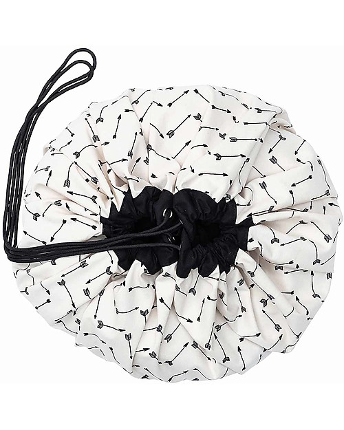 Play&Go Sacco Portagiochi e Tappeto 2 in 1 in cotone - Frecce Tappeti Porta Gioco