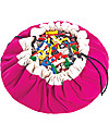 Play&Go Sacco Portagiochi e Tappeto 2 in 1 in cotone - Fucsia Tappeti Porta Gioco