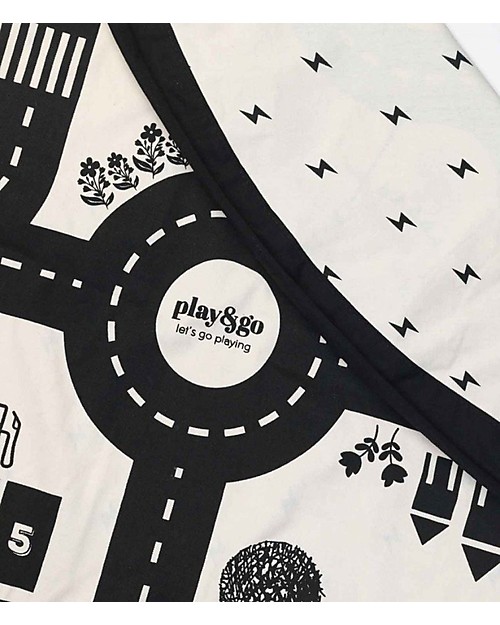 Play&Go Sacco Portagiochi e Tappeto 2 in 1 in cotone - Roadmap Tappeti Porta Gioco