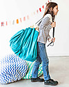 Play&Go Sacco Portagiochi e Tappeto 2 in 1 in cotone - Turchese Contenitori Porta Giochi