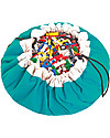 Play&Go Sacco Portagiochi e Tappeto 2 in 1 in cotone - Turchese Contenitori Porta Giochi